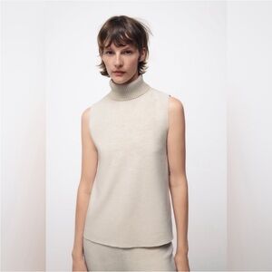 Zara Sleeveless Turtleneck